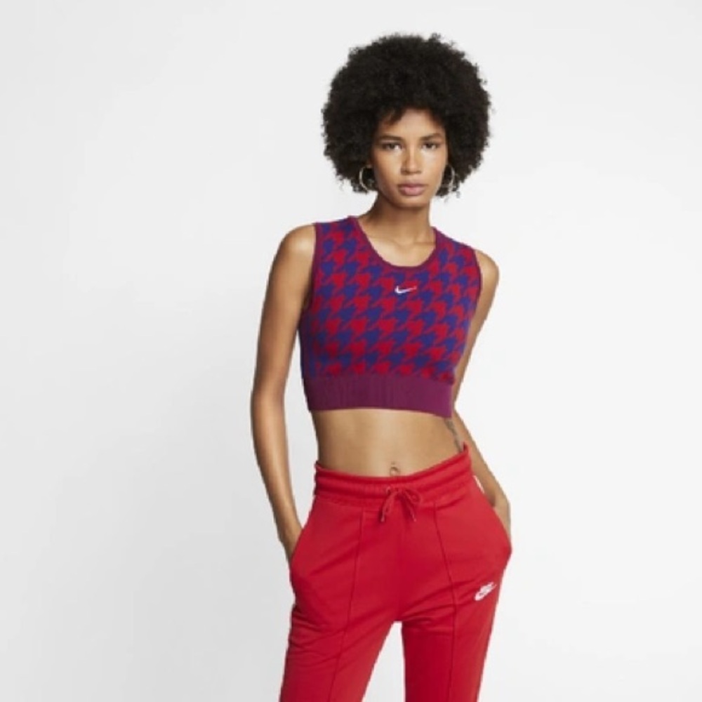 Nike Houndstooth Crop Top
